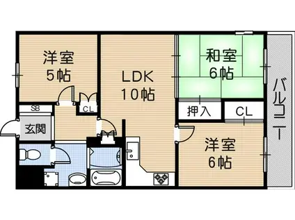VOUTE CELESTE(3LDK/9階)の間取り写真