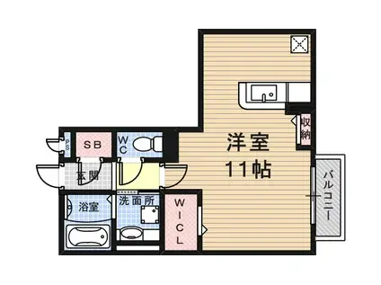 KAPIRA2(ワンルーム/1階)の間取り写真