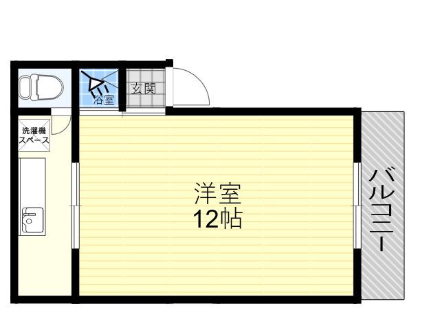 日の出マンション(1K/2階)の間取り写真