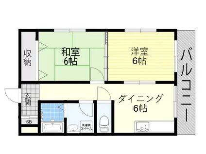 インマ-ブルキラ(2DK/5階)の間取り写真