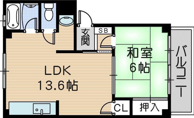 スティルネス2(1LDK/2階)の間取り写真