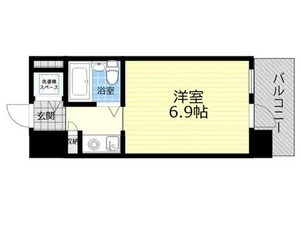 ジョイフル出屋敷(1K/2階)の間取り写真