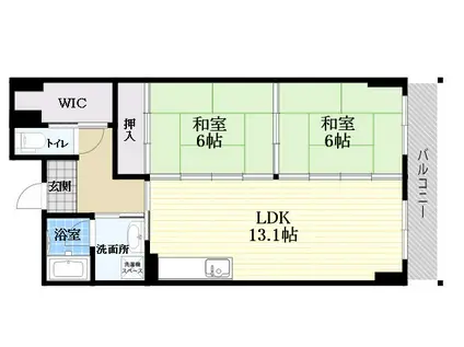 グラシアパトリ(2LDK/4階)の間取り写真