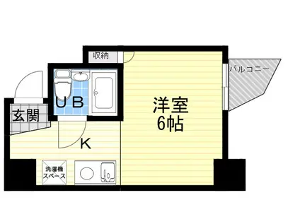 ルネサンス尼崎(1K/7階)の間取り写真