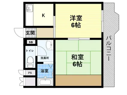サン兵庫(2K/3階)の間取り写真