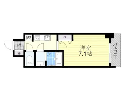 フレシール昭和通(1K/3階)の間取り写真