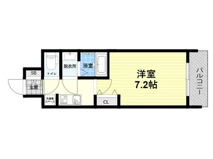 フレシール昭和通(1K/3階)の間取り写真