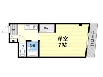 ヴィラージュ117(ワンルーム/3階)の間取り写真