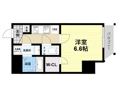 ファーストフィオーレ尼崎ウエスト(1K/8階)の間取り写真