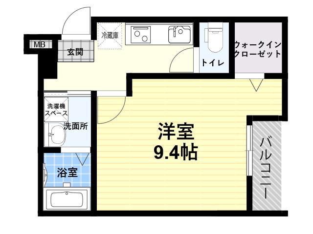 フジパレス大物公園1番館(1K/1階)の間取り写真
