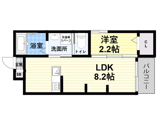 シーエムドゥ(1LDK/3階)の間取り写真