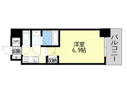 フォーリアライズ尼崎エラン(1K/9階)の間取り写真