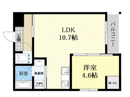 MOVE尼崎開明町(1LDK/2階)の間取り写真