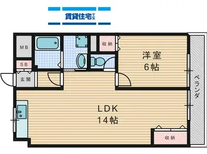 コンフォートSEKI(1LDK/2階)の間取り写真