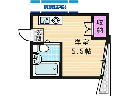 ドリームライフ石津(ワンルーム/3階)の間取り写真