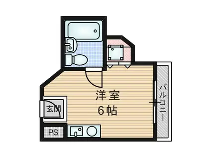 プライムプラザ五月が丘(ワンルーム/3階)の間取り写真