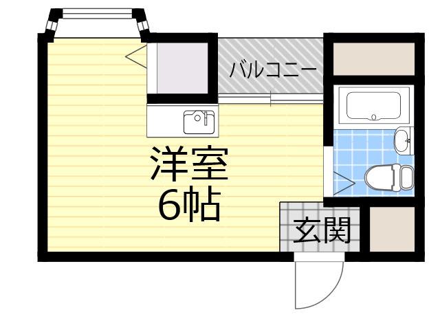 プレアール井高野(ワンルーム/1階)の間取り写真