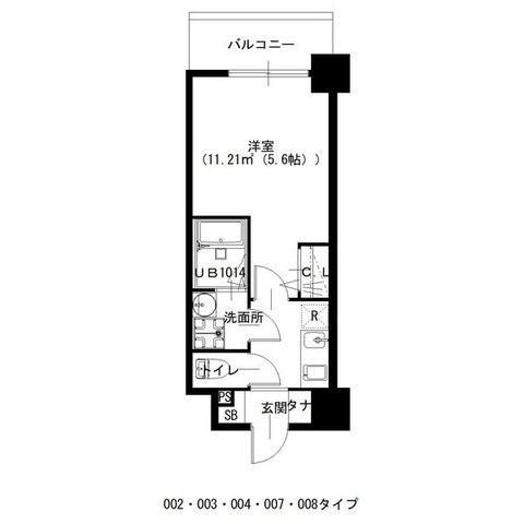 SOLASIARESIDENCE千里丘(1K/6階)の間取り写真