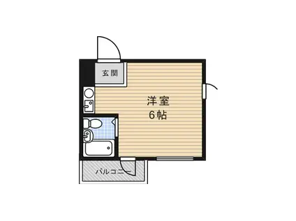 サンパレス六甲(ワンルーム/4階)の間取り写真
