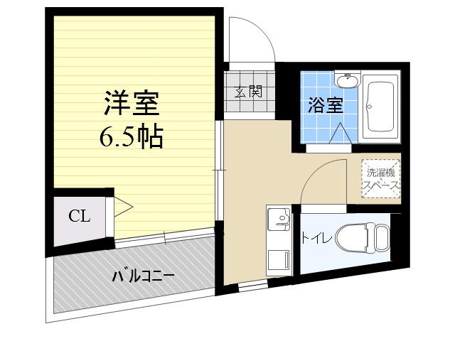 ウィステリア青木(1K/3階)の間取り写真