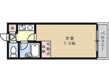 リアライズ六甲3(1K/4階)の間取り写真