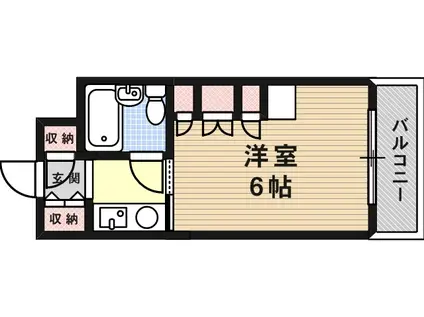 プラス六甲(1K/3階)の間取り写真