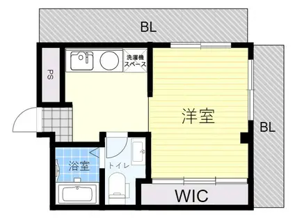 ハイツオークラしのはら(1DK/3階)の間取り写真