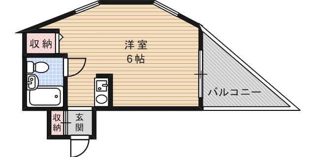 サムティ灘駅前(ワンルーム/2階)の間取り写真