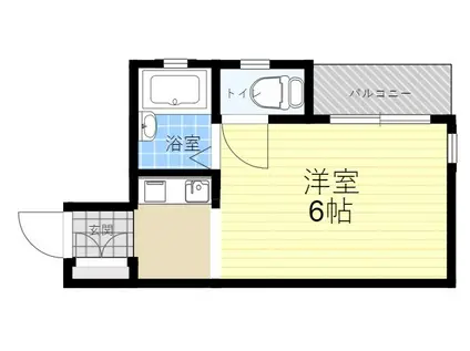 コムーネ六甲(ワンルーム/2階)の間取り写真