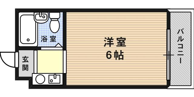 ダイドーメゾン御影Ⅲ(1K/3階)の間取り写真