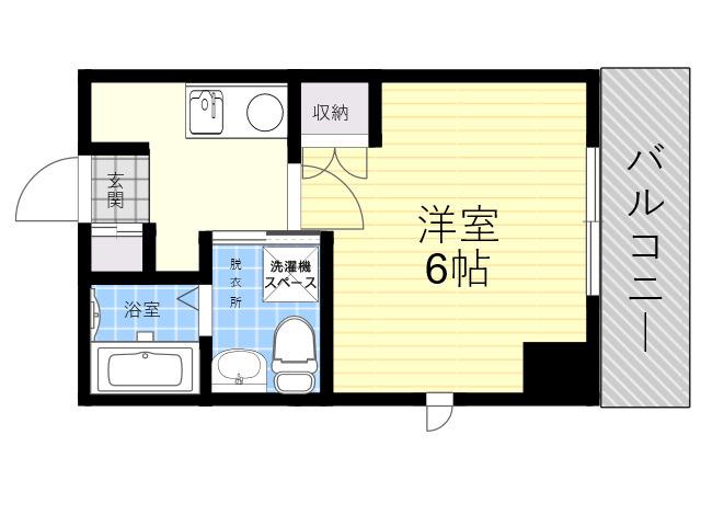 グレイスシャトー王子(1K/5階)の間取り写真