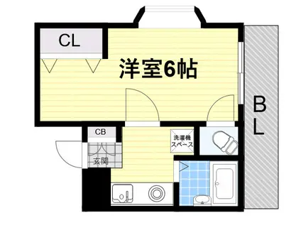 KYマンション(1K/3階)の間取り写真