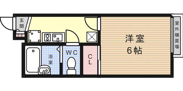 レオパレスフローラル(1K/3階)の間取り写真