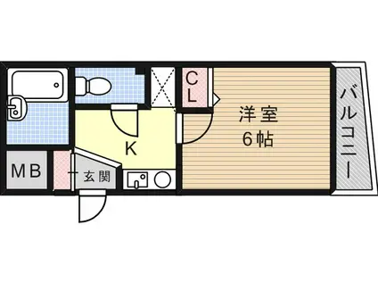 プラッツ王子公園(1K/1階)の間取り写真