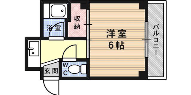 みやマンション(1K/2階)の間取り写真