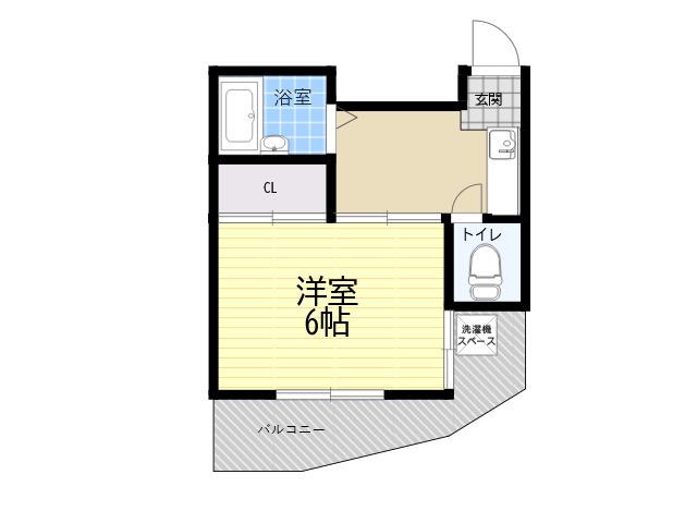 みやマンション(1K/1階)の間取り写真