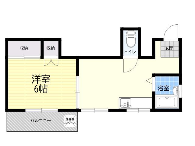 みやマンション(1K/3階)の間取り写真