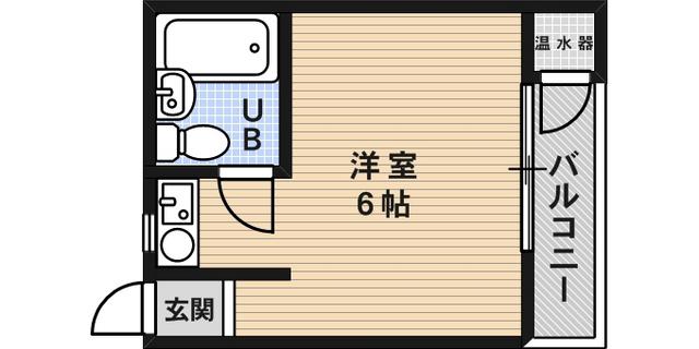 DCOURT六甲(ワンルーム/3階)の間取り写真