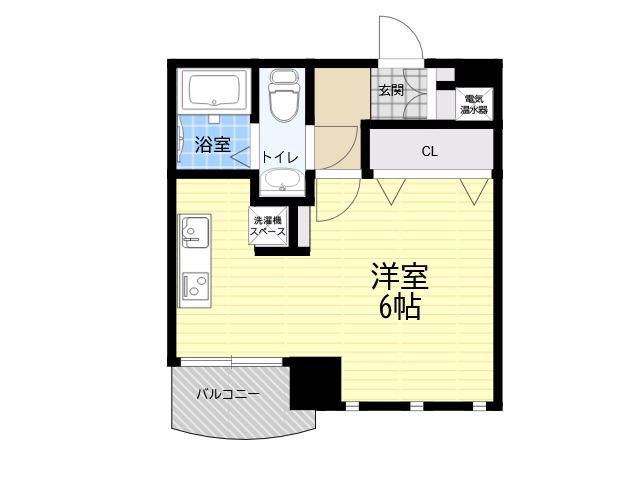 ハイグレード甲南(ワンルーム/2階)の間取り写真