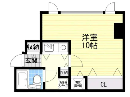 ハウゼ・ケイ魚崎(1K/4階)の間取り写真
