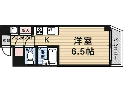 レジデンスサクラ(ワンルーム/4階)の間取り写真