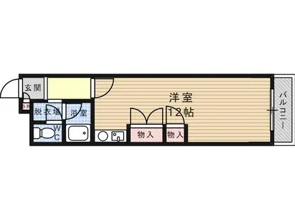 ライフ本山(ワンルーム/4階)の間取り写真