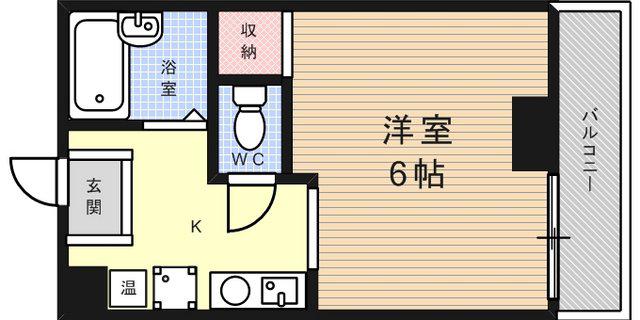 UTレジデンス六甲(1K/5階)の間取り写真