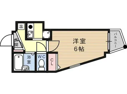 パルク王子(1K/4階)の間取り写真