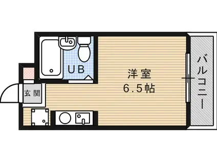 ダイドーメゾン六甲フジ(ワンルーム/4階)の間取り写真