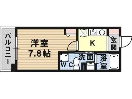 サンコーセントレアーバン(1K/6階)の間取り写真