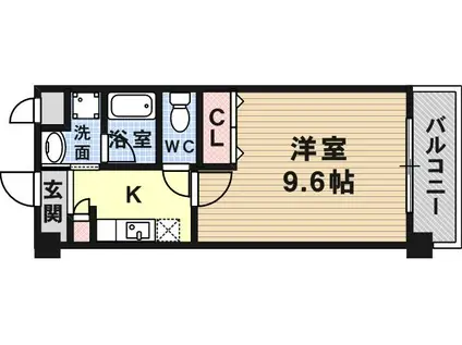 リブェール天城(1K/1階)の間取り写真