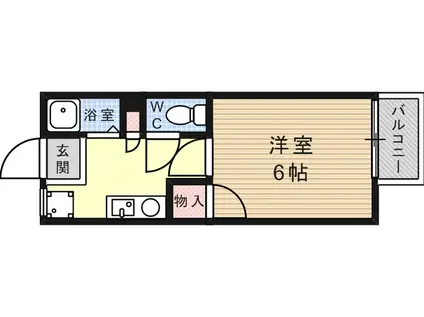 ホーミー前田(1K/1階)の間取り写真