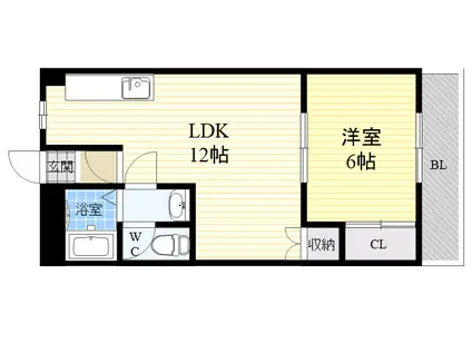 リアライズ御影(1LDK/2階)の間取り写真