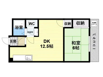 リアライズ御影(1DK/3階)の間取り写真